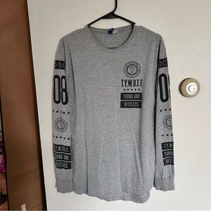Divided Grey Long Sleeve Shirt Tee H&M